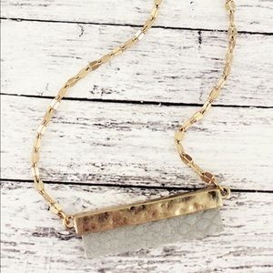 Crave Python Bar Necklace